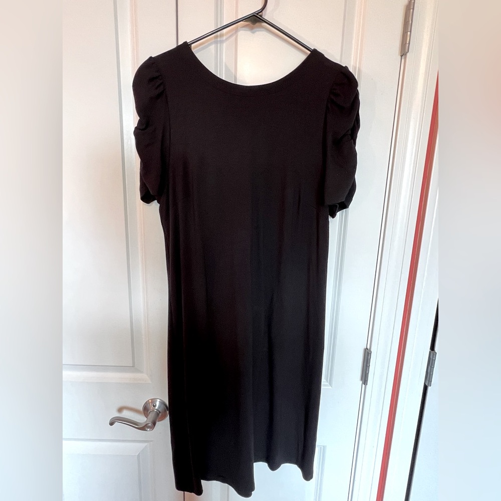 LOFT short rouched sleeve dress size 12